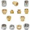WHWH Ottone da 1/2 "a 3/4 3/8 1 pollice connettore filettato riducendo giunto di riparazione per rubinetto bagno doccia accoppiatore adattatore gorgogliatore in rame