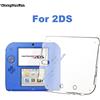 ChengHaoRan Custodia protettiva in cristallo trasparente da 1 pezzo custodia rigida in pelle per 2DS + pellicola antipolvere per la protezione dello schermo Nintendo 2DS