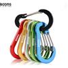 Booms Fishing CC1 6 pezzi moschettone in lega di alluminio portachiavi campeggio esterno arrampicata clip a scatto serratura fibbia gancio accessori per la pesca