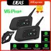 EJEAS V6 PRO +/PLUS Auricolare interfono per casco moto Bluetooth con comunicatore interfono BT 800M per 6 ciclisti Impermeabile