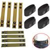 CLUSGO 4PCS Cintura tattica Keeper 6.2cm Ciondolo in nylon Fibbia a scatto Cintura in nylon per polizia Fissaggio Cintura di sicurezza Accessori per supporto ad anello