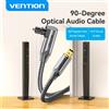 Vention Cavo audio ottico digitale Toslink SPDIF Cavo coassiale 1m 2m per amplificatori Blu-ray Xbox 360 PS4 Soundbar Cavo in fibra