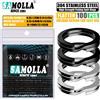 SAMOLLA 100 pz Anelli Divisi Per Pesca In Acciaio Inox 3.5-12 MM di Alta Qualità Rafforzare Doppio Cerchio Rotondo A Scatto Accessori Per Pesca