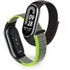 PEO Cinturino sportivo con anello in nylon per Xiaomi Mi Band 9 NFC SmartWatch cinturino di ricambio Correa Mi band 9-8 accessori per cintura braccialetto