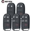 NONE KEYYOU 2/3/4/5 BTN Smart Chiave A Distanza Dell'automobile Borsette Fob Caso Per Chrysler Town & Country Dodge Caravan Journey Emergenza Inserto Lama