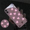 MEK GIFTS Custodia per telefono luminosa a LED con cuore in vetro, effetto flash, per Samsung S26 S25 S24 S23 S22 S21 S20 FE Plus Ultra