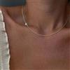 SUNIBI Collana iniziale in acciaio inossidabile per donna AZ Alfabeto Lettera maiuscola Collane con ciondolo Girocollo Regalo di gioielli di moda