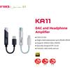 FiiO KA11 Tipo C/Lightning a 3,5 mm Adattatore audio 32 bit/384 KHz, Dongle USB Amplificatore DAC HiFi per Android/iOS/Win
