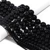NONE 1 filo di pietra naturale onice nero agata perline sparse rotonde 2-20MM scegli la dimensione per l'artigianato che realizza accessori di abbigliamento cucito fai da te