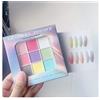 9 colori solidi accarezzanti polveri per unghie smalto UV decorazione luccichio fine glitter sfumato opaco Pat Pat manicure smalto polvere deco