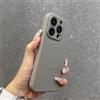 FCOWB Custodia per telefono con ricarica magsafe in silicone liquido autentico per iPhone 16 15 14 13 12 11 Pro Max Plus Mini Cover posteriore morbida grigio titanio