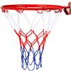 NONE Canestro da Basket da Parete in Acciaio da 32 cm con Viti, Rete per Canestro Sportivo per Interni ed Esterni