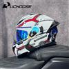 UCHOOSE Casco moto DOT di alta qualità Four Seasons Motocross Racing modulare Flip Up Casco Moto Uomo Donna Casco fuoristrada non mascherato