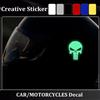 NONE Nuovo adesivo per auto con testa di teschio, adesivo per cofano motore, adesivo per auto per porta laterale, auto decorativa riflettente, adesivo per casco moto