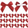 NONE 10/30/50 pezzi fiocco fatto a mano con retro adesivo per confezione regalo di Natale decorazione floreale accessori di abbigliamento fatti a mano fai da te