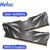 Netac DDR4 8GB 16GB 3200MHz 3600MHz 2666MHz 16GBX2 8GBX2 XMP2.0 Memoria da gioco desktop Rams Dual Channel per scheda madre del PC