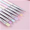 NONE Penna per nail design Aurora Pennello trasparente Pennello per pittura Estensione gel UV Disegno Penna per intaglio Pennello per unghie strumento per manicure fai da te