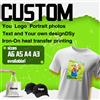PGY HEHUOREN Personalizza Logo e immagini Stampa a trasferimento termico DTF Utilizzata per stirare su vestiti e bagagli Adesivi personalizzati lavabili fai-da-te