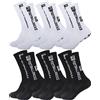 NONE 6 paia di calzini antiscivolo per uomo donna calcio basket baseball rugby calcio ciclismo corsa escursionismo tennis skateboard