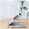 NONE Supporto per laptop pieghevole regolabile, supporto portatile in plastica ABS per notebook, supporto da scrivania per MacBook, iPad, tablet