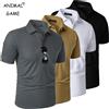 ANIMAL GAME Polo estiva da uomo a maniche corte T-shirt da tennis sportiva Camicie traspiranti T-shirt oversize con bottoni traspiranti