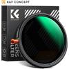 K&F Concept 3in1 ND2-32+CPL+Diffusione nera 1/4 Filtro nebulizzatore nero ND variabile polarizzato multifunzione 37/49/52/58/67/72/77/82mm