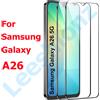 Leeshionz vetro temperato per Samsung Galaxy A26 5G protezione schermo antigoccia ad alta definizione