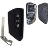 NONE Guscio chiave telecomando a 3 pulsanti per Volkswagen Golf 8 per custodia smart card VW KD HZ25 ZA25 ZB25 involucro chiave telecomando