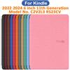 Hunnesor Custodia per Kindle 2024 2022 11a generazione da 6 pollici Modello n. RS23CV C2V2L3 Custodia protettiva magnetica Cover Shell 6'' Accessori