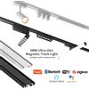 NONE T26 Lampada da binario magnetica intelligente Dimmerabile Montaggio superficiale a soffitto LED in alluminio DC48V Alexa Tuya Zigbee Faretto di inondazione Nero Bianco