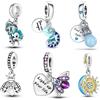 Vendite calde 925 sterling silver luminoso lucciola lampadina stella luna camaleonte pendenti con ciondoli adatti braccialetti originali gioielli fai da te