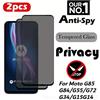 HKXC 2Pack Privacy Anti-Spy Vetro Temperato per Motorola G85 G84 G82 G75 G60 G56 G55 G54 G53 G22 G20 G15 Pellicola Della Protezione Dello Schermo di Alimentazione