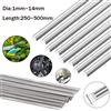 NONE 1 ~ 5 pezzi 1mm ~ 14mm diametro asta in acciaio inossidabile 304 250/330/500mm solidi barra ad albero tondo per auto modello artigianale fai da te