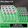 PUJIMAX 1.5V AAA/AA 3400mWh 1100mWh Batteria ricaricabile USB Tipo-C Batteria ricaricabile agli ioni di litio per giocattoli elettrici telecomandati