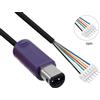OULLX Cavo di prolunga per gamepad per console Nintendo GameCube NGC Cavo di collegamento per maniglia a 6 pin di ricambio