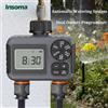 Insoma timer per irrigazione a 2 zone timer programmabile per tubo da giardino controller di irrigazione a risparmio idrico per sistemi di gocciolamento del prato IPX5