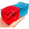NONE Squishy Ice Skin Maltosio Fidget Toy Quadrato lucido Antistress Giocattolo da spremere Cubo morbido Giocattolo a rimbalzo lento per regali di festival di amici
