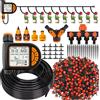 NONE Set di irrigazione con timer da giardino intelligente da 20 M Set di controller di irrigazione automatico LCD impermeabile IPX5 con sensore pioggia per aziende agricole
