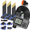 NONE Sistema di raffreddamento a nebulizzazione con timer programmabile da giardino 360 ° Kit di irrigazione per esterni con spruzzatore atomizzatore regolabile con ugello di nebulizzazione libero
