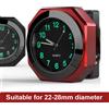 kebidumei Orologi per bici da moto per manubrio da 22-28 mm IPX7 Orologio in alluminio impermeabile per accessori Yamaha Kawasaki Honda Suzuki