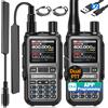 BAOFENG UV-5R Mini Walkie Talkie AM FM Multi Band Bluetooth Programmazione Tipo-C Caricatore Doppio PTT 999CH Radio bidirezionale a lungo raggio