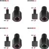 NONE Viti bullone di conversione filettatura destra sinistra Adattatore specchio nero M10 M8 10MM 8MM Adattatori specchietti retrovisori scooter moto