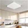 RUNTOIN Lampada da Soffitto LED Minimalista Quadrata Ultra-sottile, Illuminazione Moderna per Arredamento Casa 18W/24W/36W/48W per Cucina, Soggiorno, Corridoio