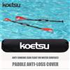 NONE KOETSU Manicotto di galleggiamento per pagaia Nero 420D PU Modello di calcio durevole La schiuma EPE impedisce l'affondamento per Kayak Canoa Paddleboard