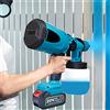 TKKEACE Pistola a Spruzzo Ricaricabile ad Alta Capacità 800ml, Spruzzatore Senza Fili per Batterie Makita 21V, Spruzzatore di Vernice Portatile per Pittura Murale