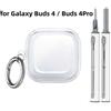 NONE Custodia Morbida Trasparente in TPU per Samsung Galaxy Buds 4 Pro 2026 con Penna Pulente - Accessori per Auricolari Samsung Galaxy Buds 4