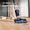 TINECO Aspirapolvere Tineco FLOOR ONE S6 Stretch Steam Wet Dry, 160 ° Tineco Boost Steam: Pulitore a vapore con design anti-groviglio, asciugatura rapida e autopulizia, con cavo per macchie secche e giunti.