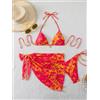 IAATNN Costume da Bagno Sexy da Donna, Bikini 2026, Set Bikini a Triangolo 3 Pezzi, Abito da Spiaggia e Copricostume