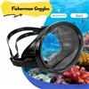 XIAOTREE Occhiali da Pescatore in Vetro Temperato, Maschera Subacquea Impermeabile Regolabile Antiappannamento per Snorkeling e Apnea