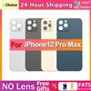 NONE 1 Pezzo Cover Posteriore in Vetro Unibody con Foro Grande Senza Lente per iPhone 12 Pro Max, Pannello Posteriore di Ricambio
